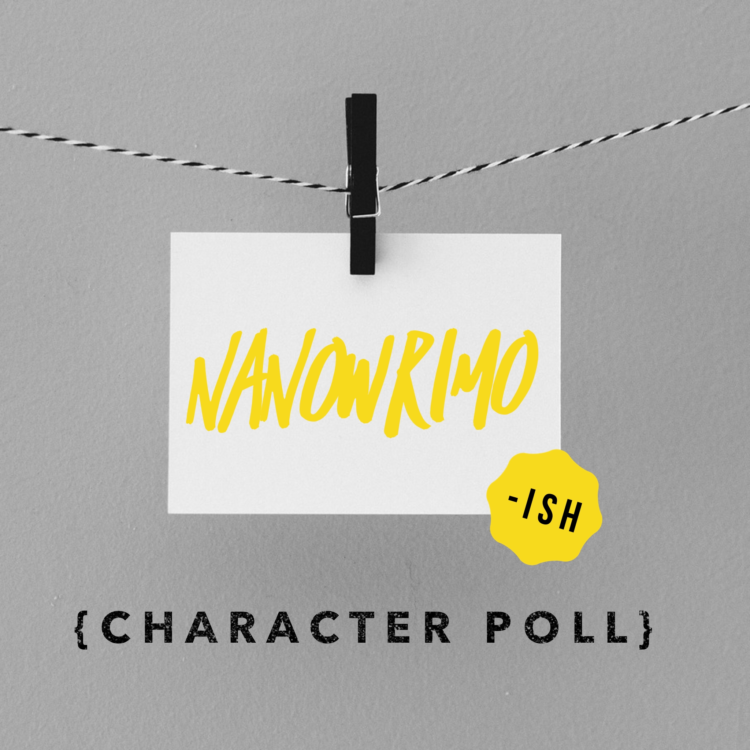 Day 28: NaNoWriMo {Character Poll}